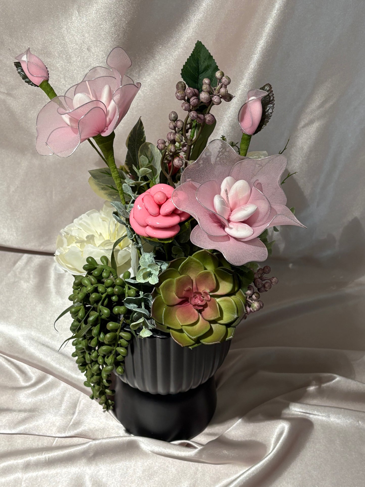 Pink & Green vase