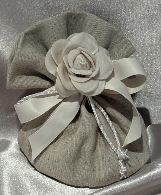 Sacchettone con Rosa di Velluto (Velvet Rose Bag)