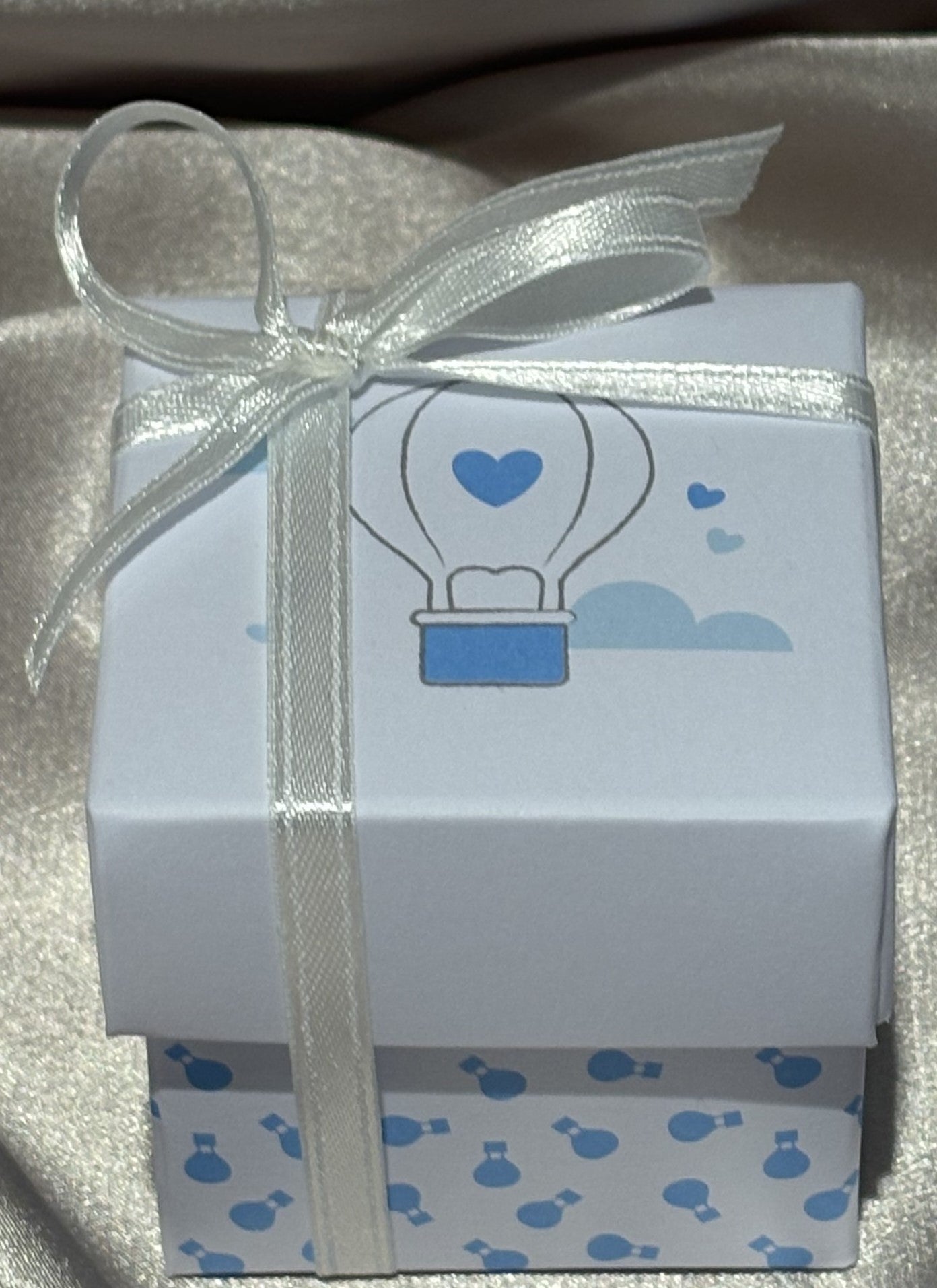 Scatolina Mongolfiera (Hot Air Balloon Box) (Blue)