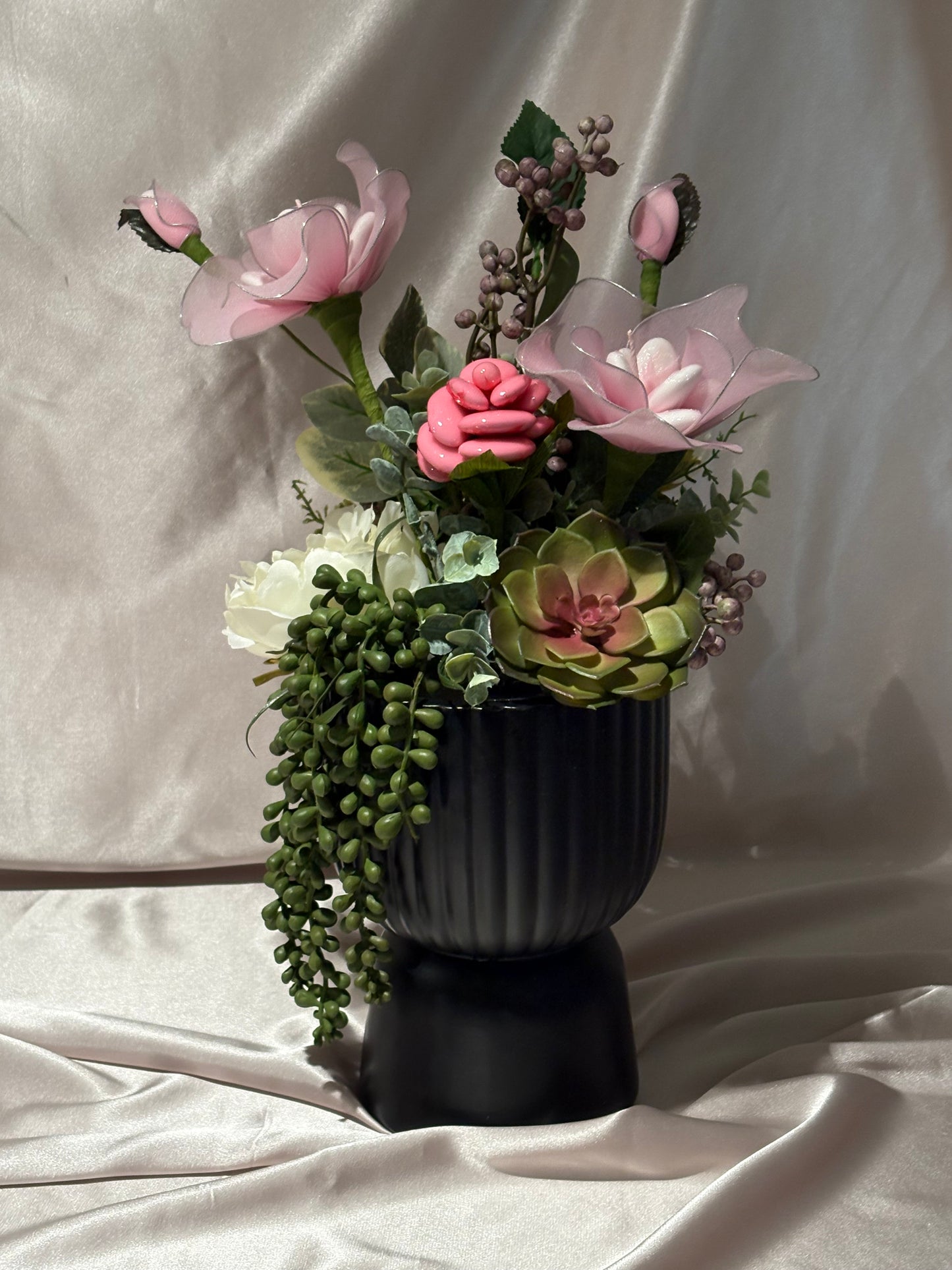 Pink & Green vase