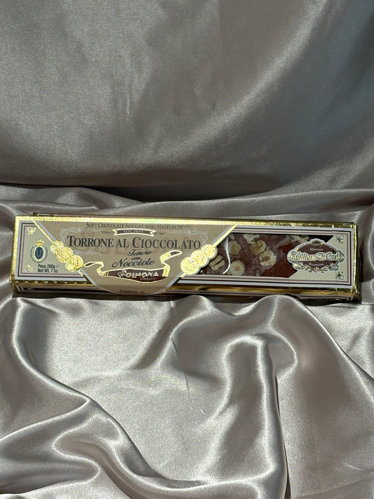 Torrone Tenero al Cioccolato ( Soft Chocolate Nougat 200gr)